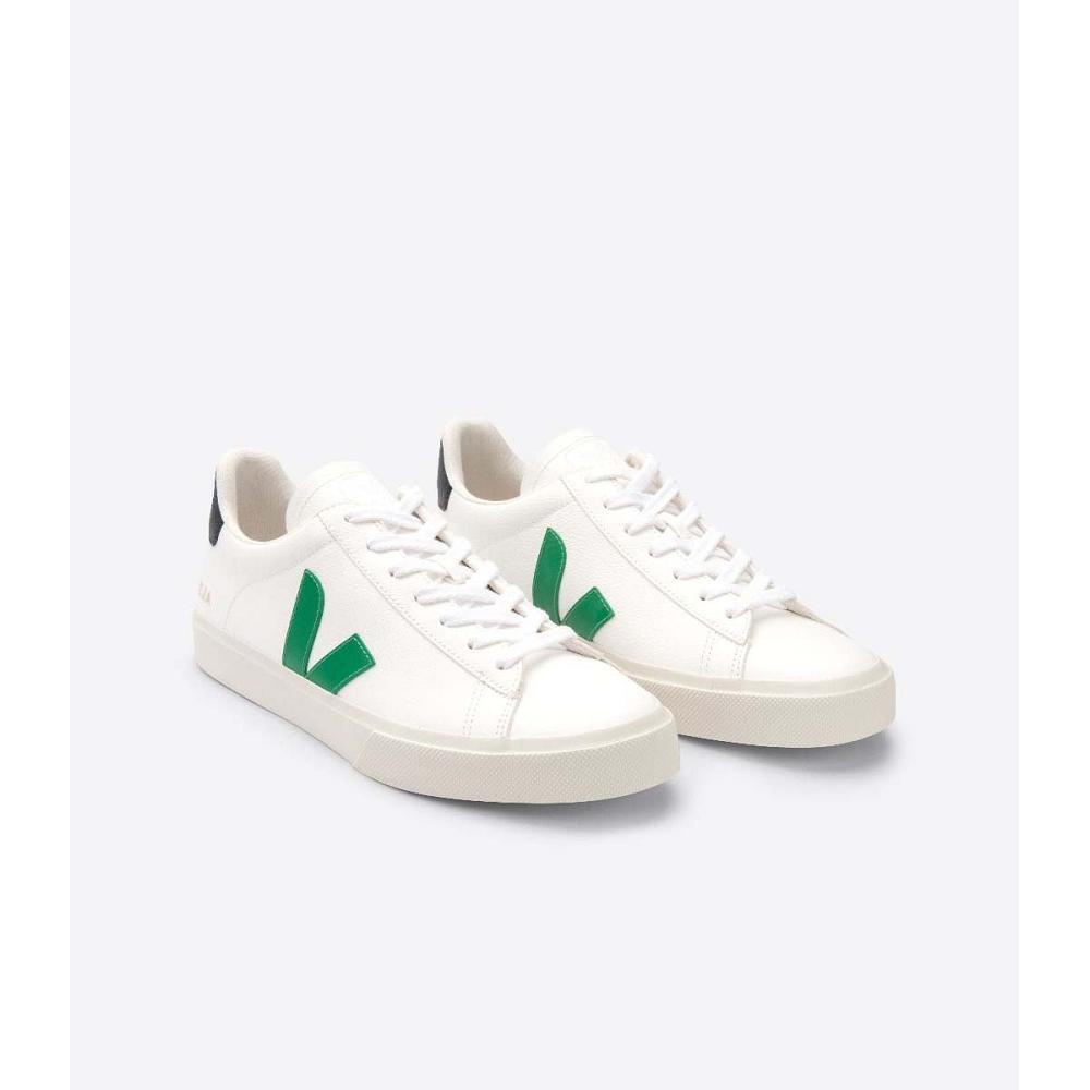 Veja CAMPO CHROMEFREE Low Tops Sneakers Férfi White/Black | HU 204JPQ